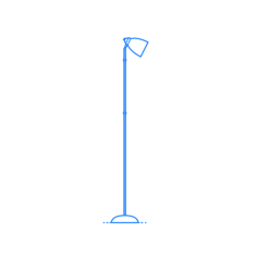 Furniture Floor Lamps Hector Floor Lamp Digital Sketch Svg Design, Free Vectors File